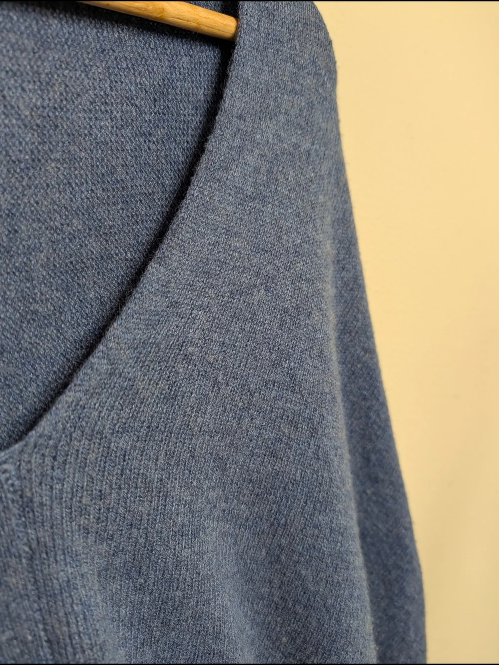 Mercantile Portland‎ 100% Cashmere Poncho Cape V-Neck Steel Blue